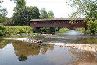 Bennington, VT - Henry Bridge - Side - Summer - Far
